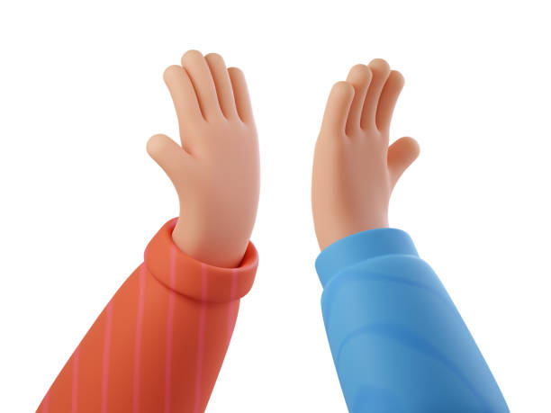 istock High five hands gesture. Teamwork business success. Winning congratulations, celebration of win, unity, togetherness. Colleagues friendship. 3D rendering Illustration 1746453471