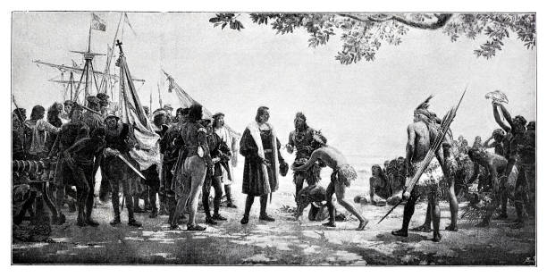 60+ Christopher Columbus 1492 Stock Illustrations, Royalty-Free