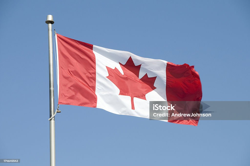 Bandera canadiense - Foto de stock de Bandera libre de derechos