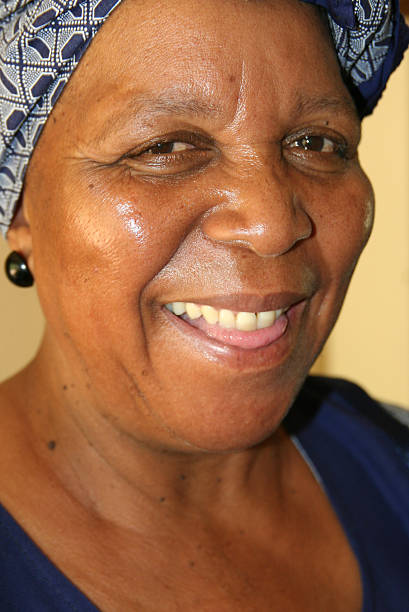 istock Happy mature black woman 174645596