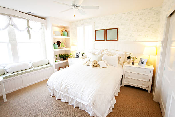 Modern bedroom with modern furnitures.
