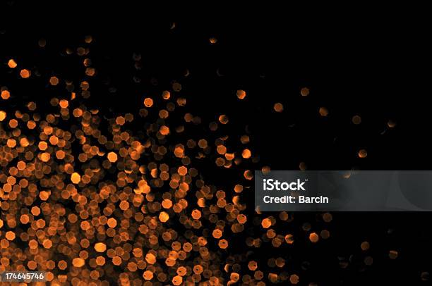 Golden Defocused Lights Stock Photo - Download Image Now - Defocused, Lighting Equipment, Abstract