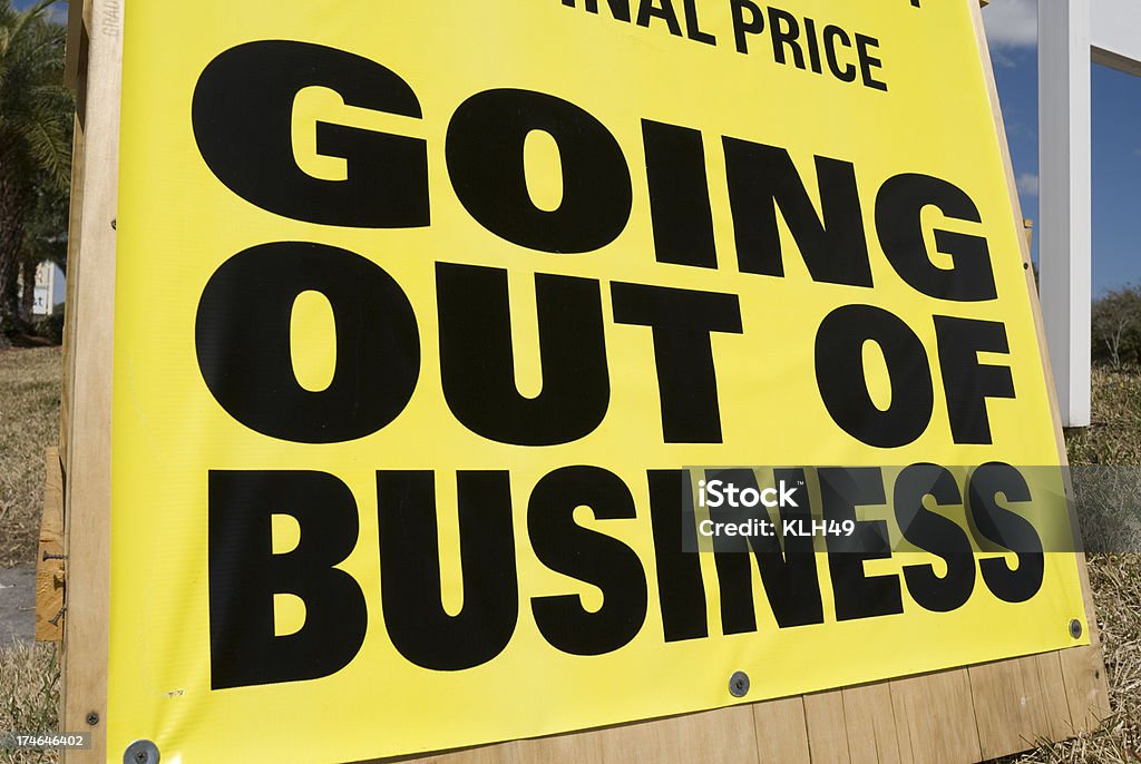 Going Out of Business sinal - Royalty-free Going Out Of Business (expressão inglesa) Foto de stock