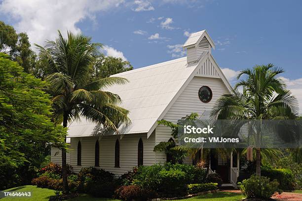 Foto de Igreja Tropical e mais fotos de stock de Ilha Hamilton - Ilha Hamilton, Igreja, Rústico