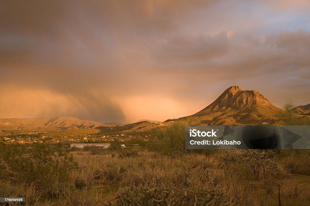 Deserto Rainstorm - Royalty-free Arizona Foto de stock