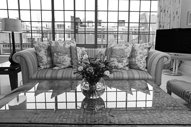 istock Loft apartment in black and white 174646767