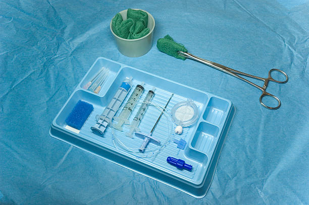 Epidural kit stock photo