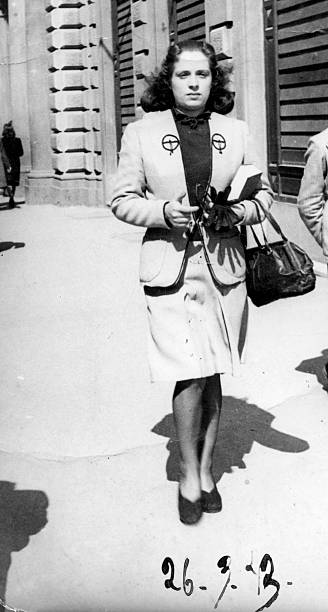 istock Woman walking in 1943 174647263
