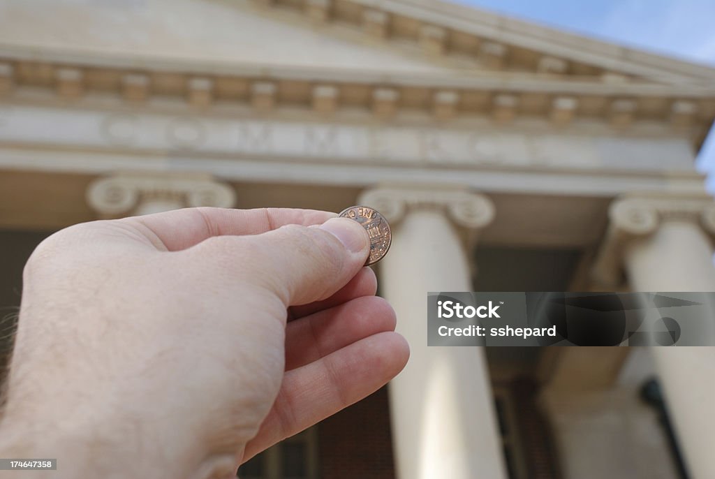 Spend it all Spending the last penny on commerce Building Exterior Stock Photo