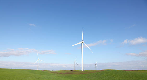 istock Wind Turbines, Grassland, Cloud, and Blue Sky 174647625