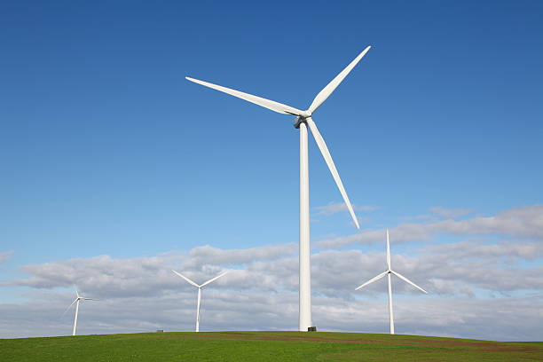 istock Wind Turbines, Grassland, and Blue Sky 174647725
