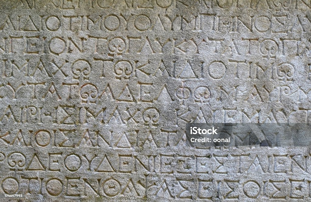 Antica script - Foto stock royalty-free di Stile greco classico