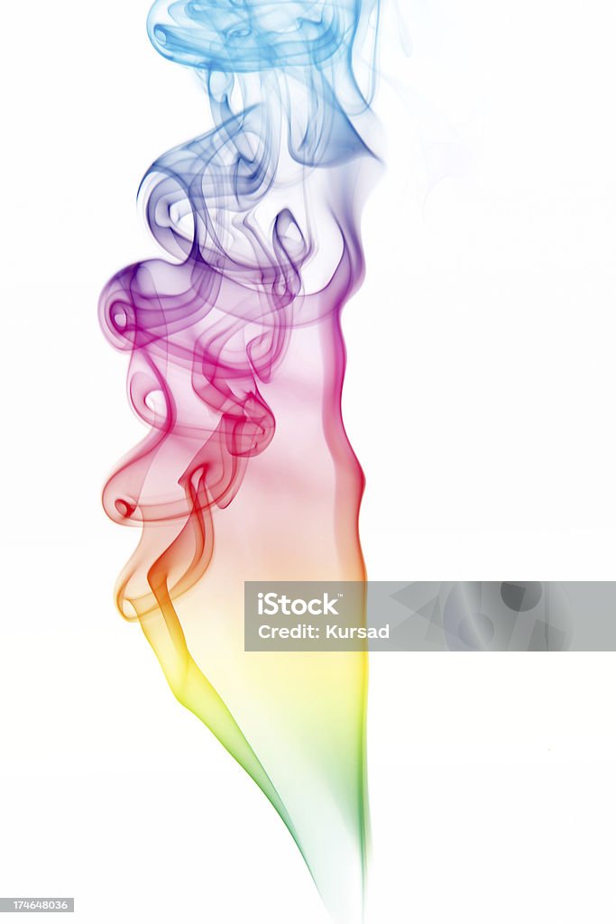 Colorato fumo - Foto stock royalty-free di Arcobaleno