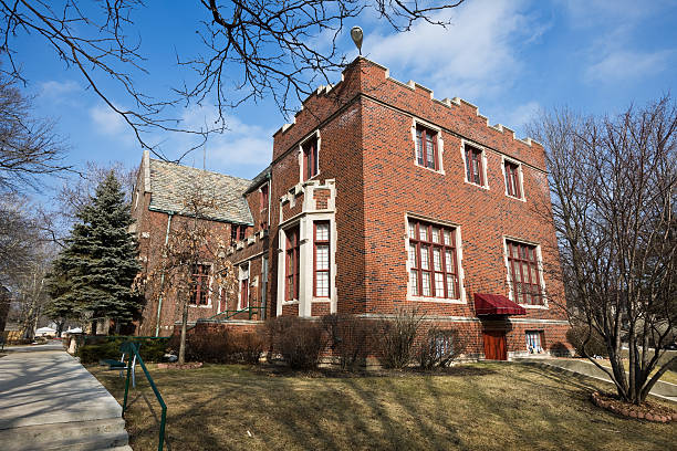 istock Tudor Revival School Building 174648391
