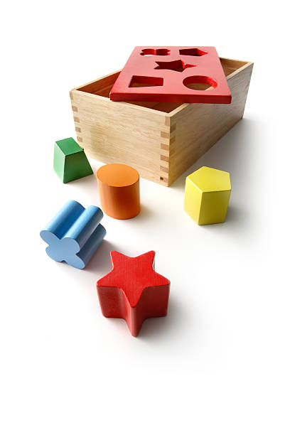 istock Toys: Wooden Shape Puzzle Isolated on White Background 174648512