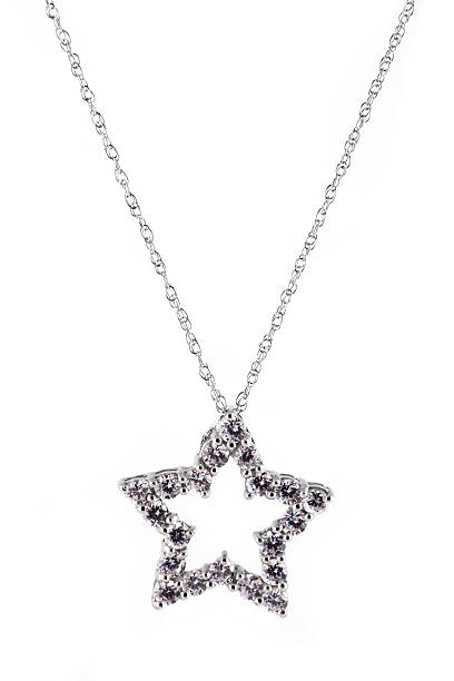 istock star shaped diamond necklace isolated 174648632