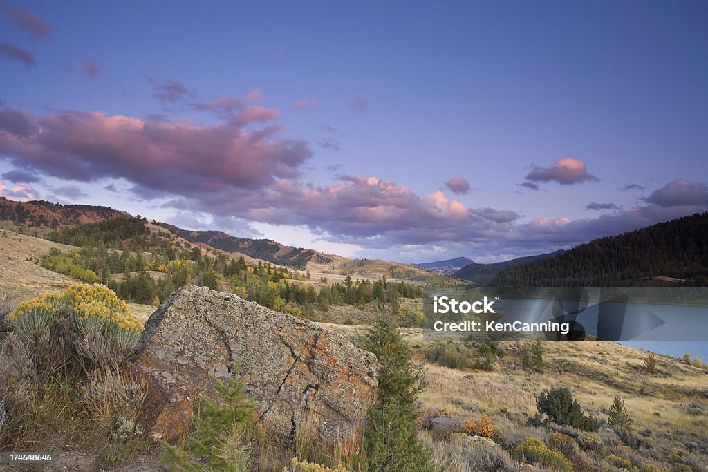 Big Sky en Wyoming - Foto de stock de Bosque Nacional de Bridger-Teton libre de derechos