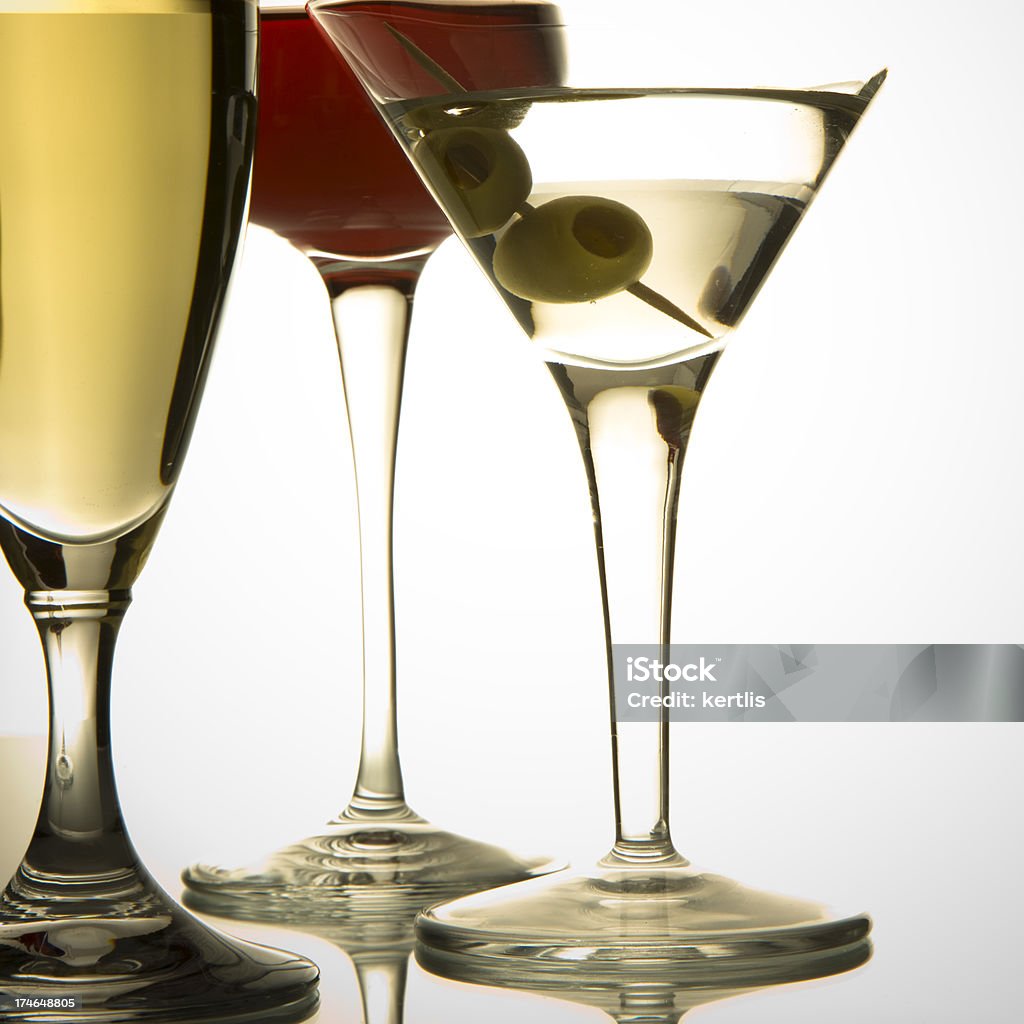 Martini and vine Martini glass and vine Alcohol - Drink Stock Photo