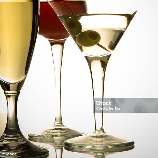 Martini And Vine Stock Photo - Download Image Now - Alcohol - Drink, Celebration, Cocktail