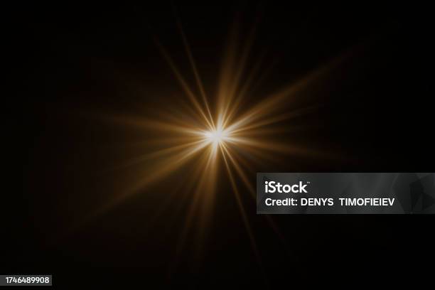 Flare Rays Effect Flare Light Effect Flash Light With Rays And Lens Stock Illustration ...