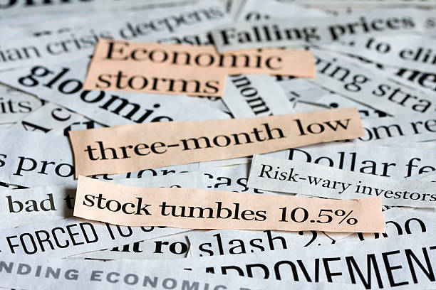 istock Global Financial Crises. Collage Of Newspaper Headlines. 174649331