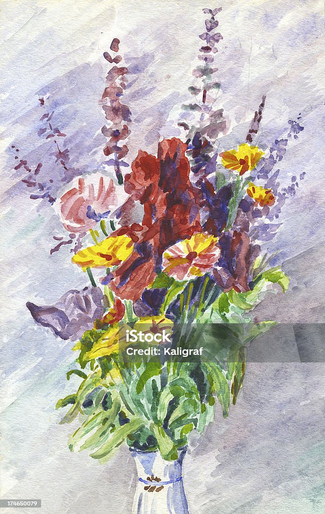 Bouquet-Aquarell - Lizenzfrei Aquarell Stock-Illustration
