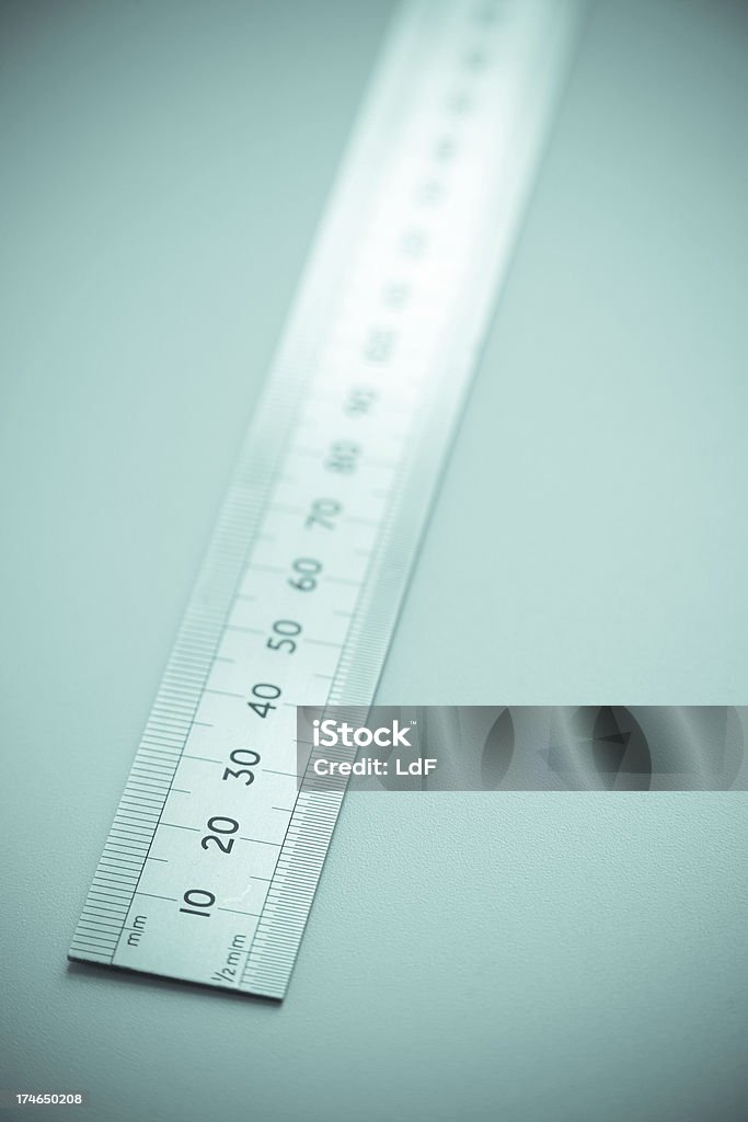 High key centimeter ruler Close up of a stainless steel ruler. Centimeter Centimeter Stock Photo