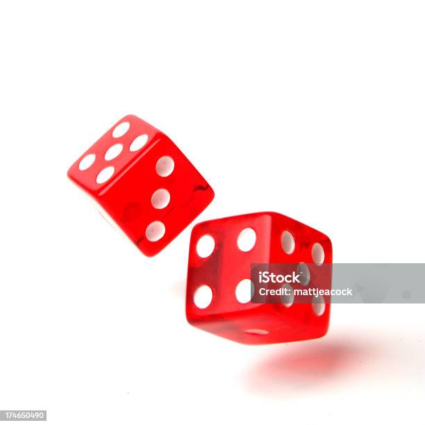 Red Dice Stock Photo - Download Image Now - Blurred Motion, Dice, Chance