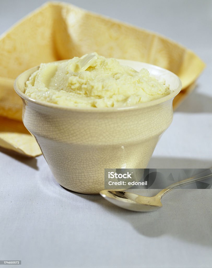 Mashed Potatoes Mashed potatoes served in bowl. Bowl Stock Photo