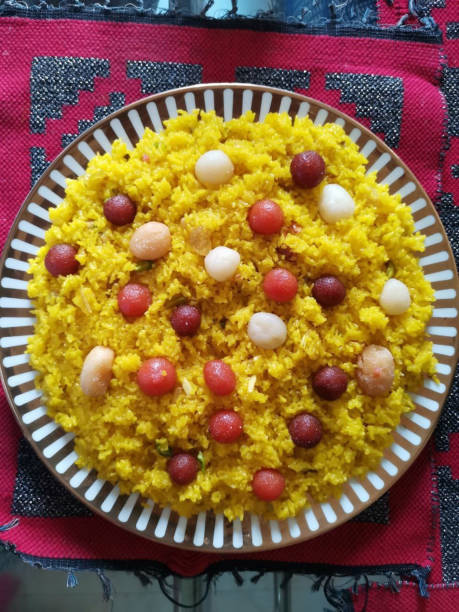 Homemade traditional zorda polao