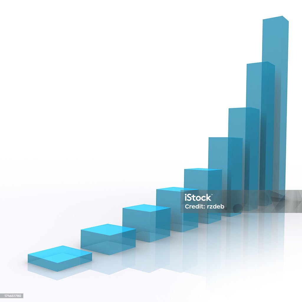 Escala de Altura-business conceito - Royalty-free Gráfico de Barras Foto de stock