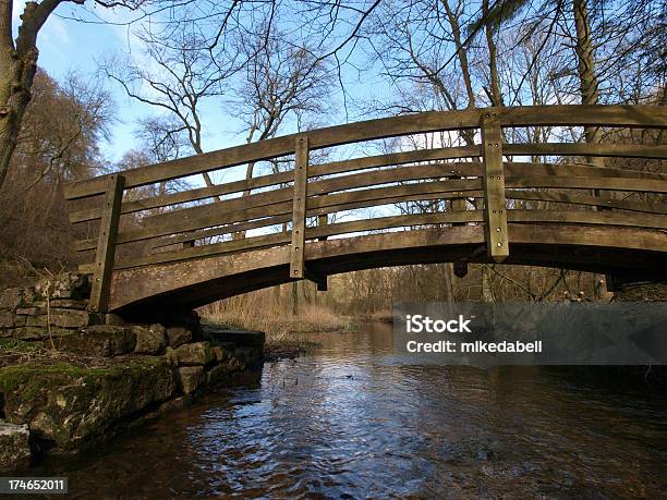 Ponte De Madeira - Fotografias de stock e mais imagens de Corrente - Água corrente - Corrente - Água corrente, Derbyshire, Floresta