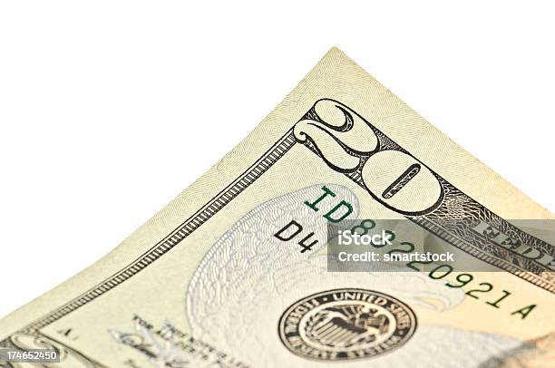 Dwadzieścia Dolarówka Szczegóły - zdjęcia stockowe i więcej obrazów Liczba 20 - Liczba 20, Banknot, Banknot USA