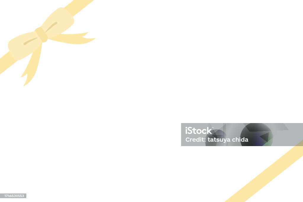 Yellow Ribbon Frameborder Ribbon Frame Stock Illustration - Download Image Now - Border - Frame ...