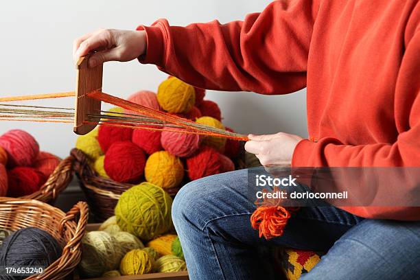 Weaver At Work Stock Photo - Download Image Now - Art And Craft, Ball Of Wool, Basket