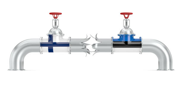 istock destroyed pipeline between Finland and Estonia on white background. Isolated 3D illustration 1746532534