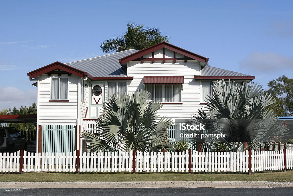 Hermosa Old Queenslander hogar - Foto de stock de Casa libre de derechos