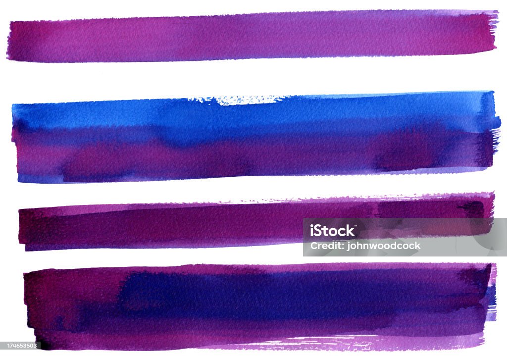 Синий фиолетовый баннеров - Стоковые иллюстрации Новое современное искусство роялти-фри