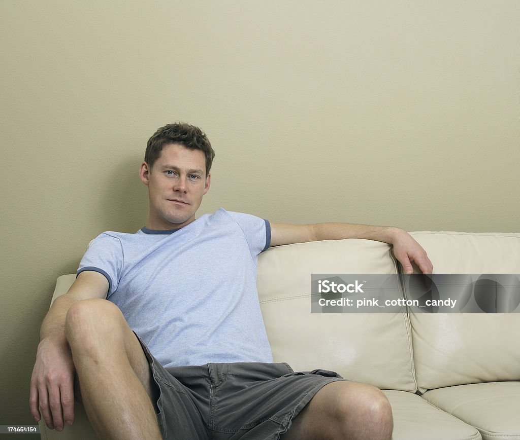 Man on Sofa Casual man. More of this model: Men Stock Photo