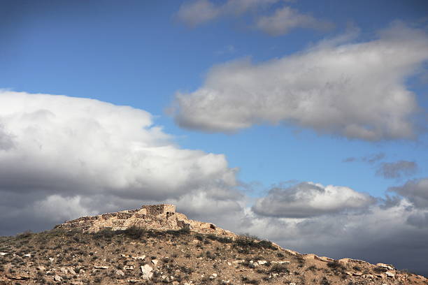 Afternoon view of the historic pit mine operations of Jerome, Arizona, USA.