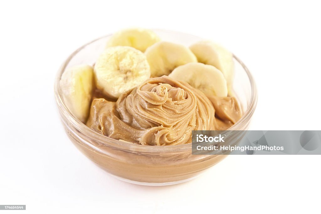 Erdnussbutter-Bananen & - Lizenzfrei Banane Stock-Foto