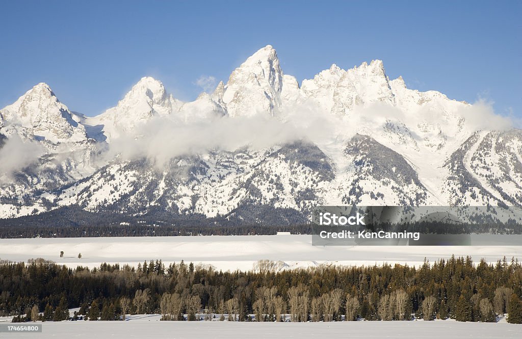 Teton Mountain Range - Photo de Jackson Hole libre de droits