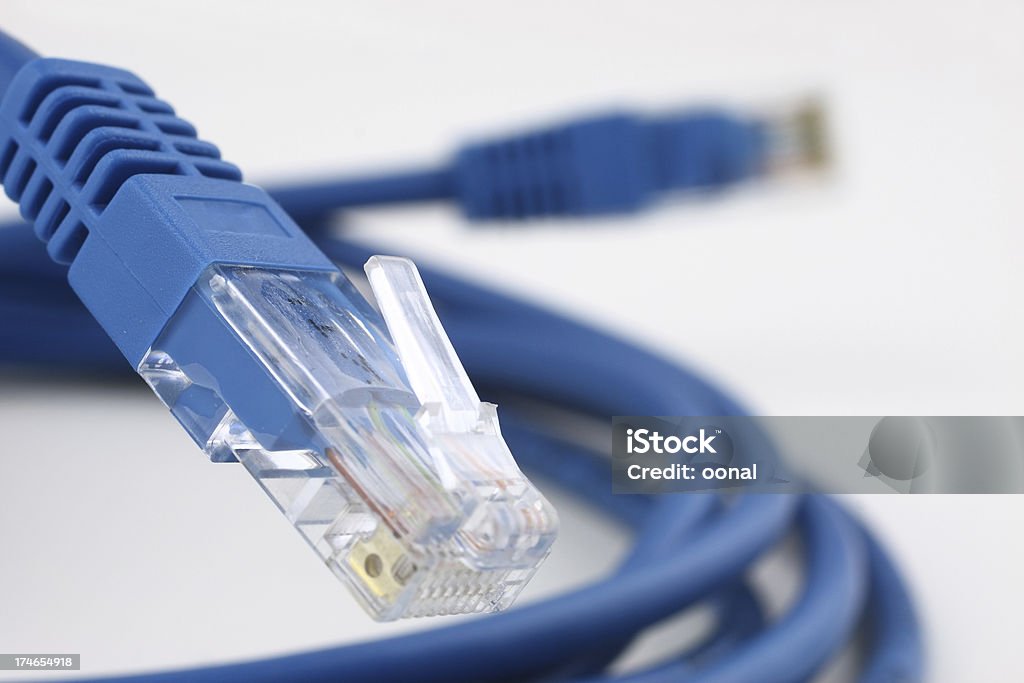 Network connection plug - Lizenzfrei Ausrüstung und Geräte Stock-Foto