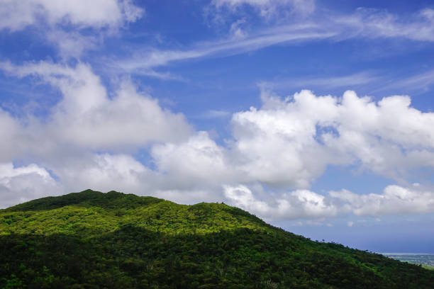 Mountain scenery of the Central Highlands, Mauritius Island.