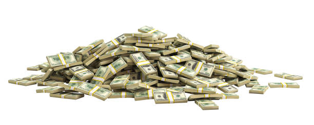 istock bundles of dollars amassed in a small group. 1746553046