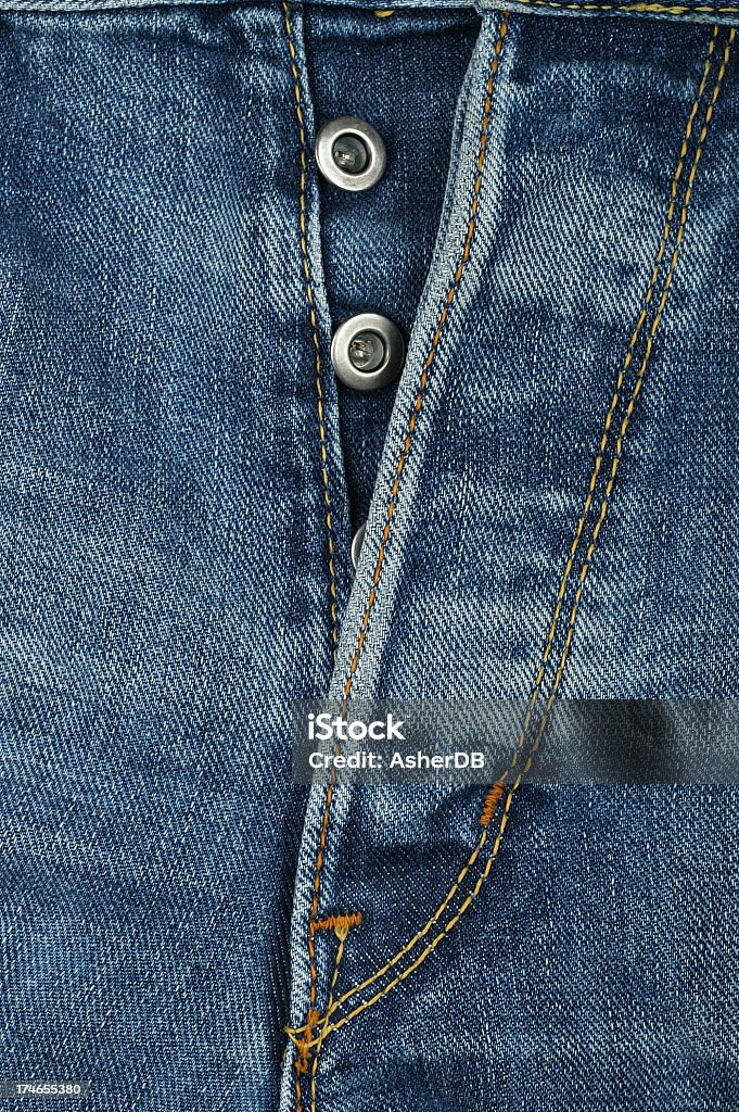 Jeans-Fly - Lizenzfrei Blau Stock-Foto