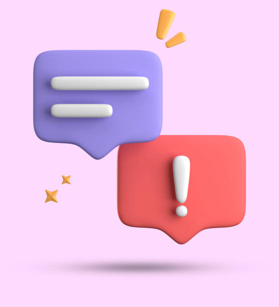 istock 3d rendering of speech bubble, 3D pastel chat icon set. Set of 3d speak bubble. 1746557139