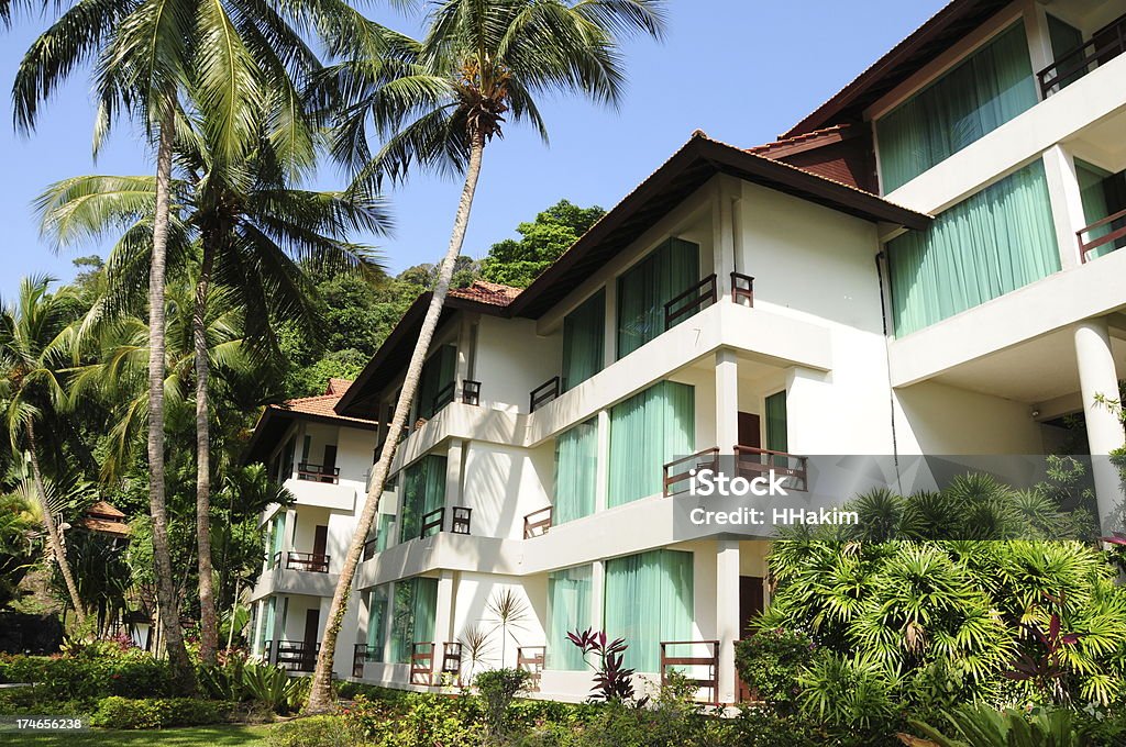 Beach resort "A view of the accomodation at a beach resort in Pangkor Island, Malaysia." Awe Stock Photo