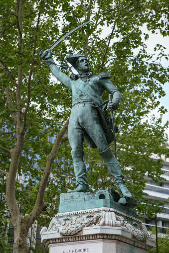 Statue of Michel Ney by François Rude. PARIS - 29 APRIL, 2019