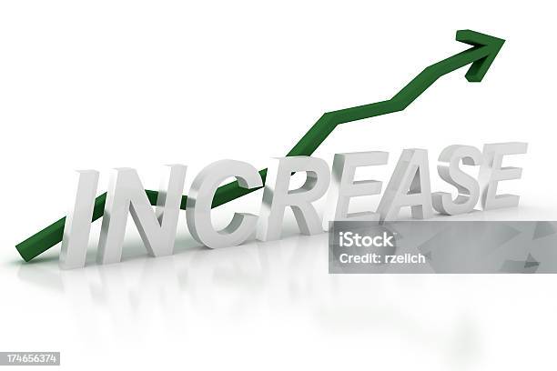 Increase Graph Stock Photo - Download Image Now - Analyzing, Arrow Symbol, Arrowhead